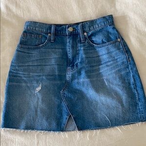 Madewell denim skirt